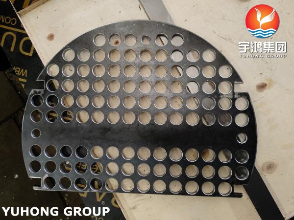 ASME SA36 Carbon Steel Baffles Used In Heat Exchanger Customized Size