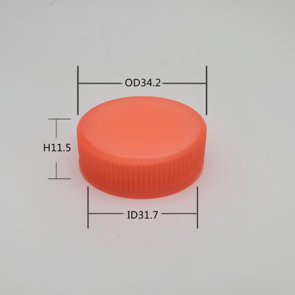 32/400  Plastic Cosmetic Screw  Bottle Cap 31.7 MM Inner Diameter Ribbed Screw Cap