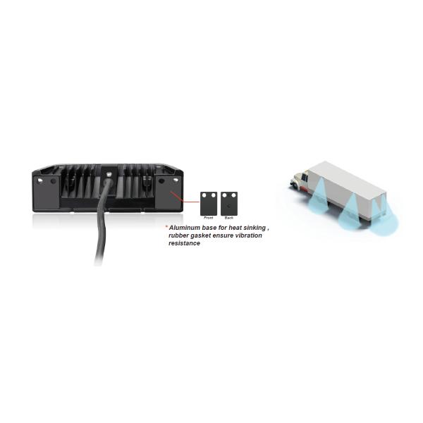 O carro de bombeiros do feixe 52W da inundação conduziu a compatibilidade eletrónica da luz 150mm da cena