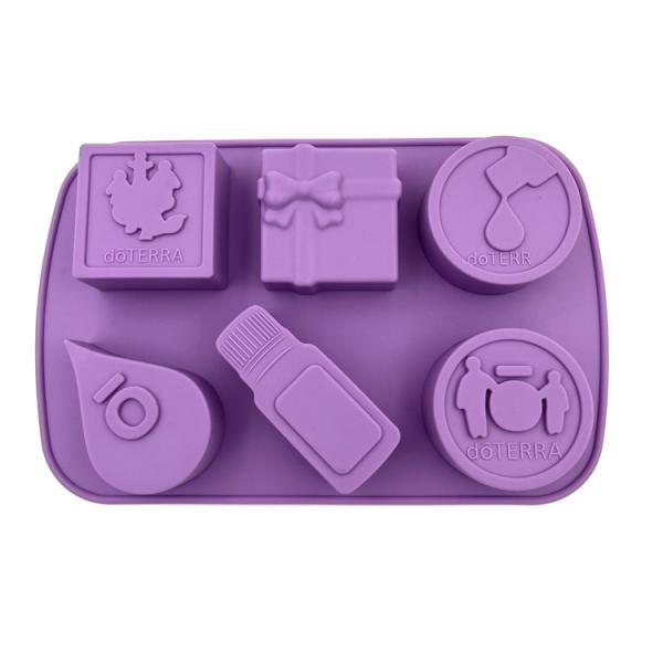Reusable Nontoxic Custom Soap Molds , Tasteless Silicone Molds For Soap Making