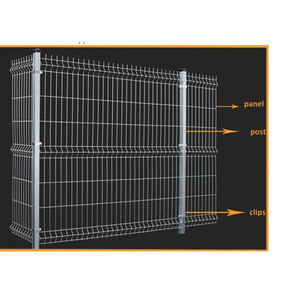 4X4 Curved Welded Wire Garden Fencing Safety For Farms / Schools