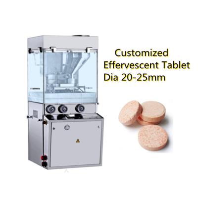 máquina giratória efervescente personalizada 20-25mm da imprensa da tabuleta do sabor do fruto