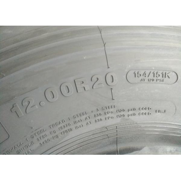 All Position Axle Off Road Truck Tires 12.00R20 Optimized Carcass Structure
