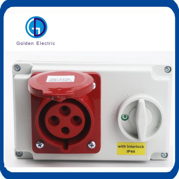 IP44 IP67 16A 32A 3p 4p 5p Comutador de recipiente interligado à prova d'água para desempenho