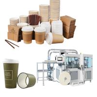 Pleine tasse de café automatique servo de thé faisant à machine 140-170 PCs/minute