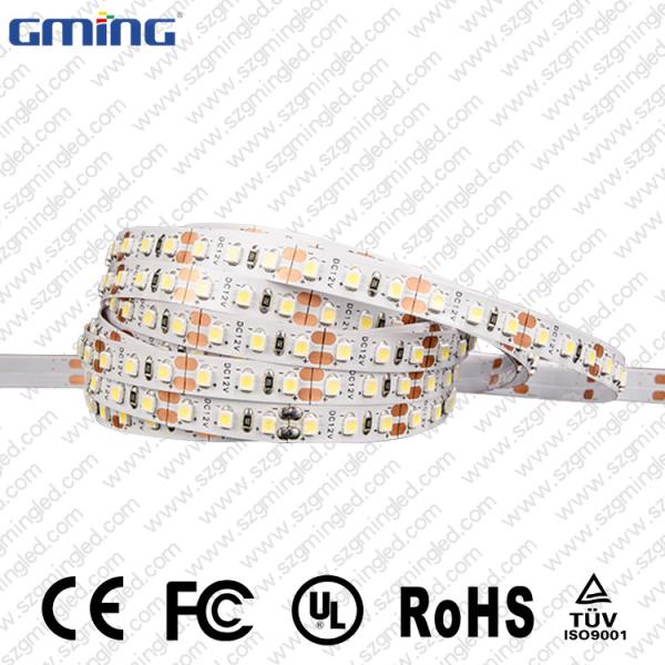 diodo emissor de luz das lâmpadas 120 da paisagem da luz de tira do diodo emissor de luz de 12V 24V 3528 Smd Dimmable/PWB de M 8mm largura