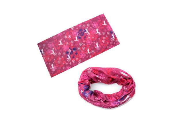 Good Flexibility White Multi Purpose Headwear , Polar Fleece  Merino Wool Neck Gaiter