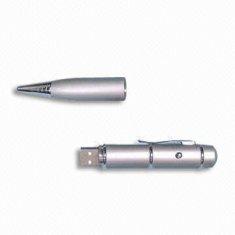 Memoria USB plástica de alta velocidad de moda 2,0 de la pluma con el indicador AT-031H del LED