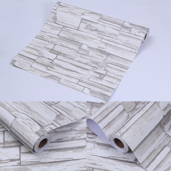 Customizable 3D Embossed Brick Wallpaper OEM 3D Brick Wall Stickers Waterproof