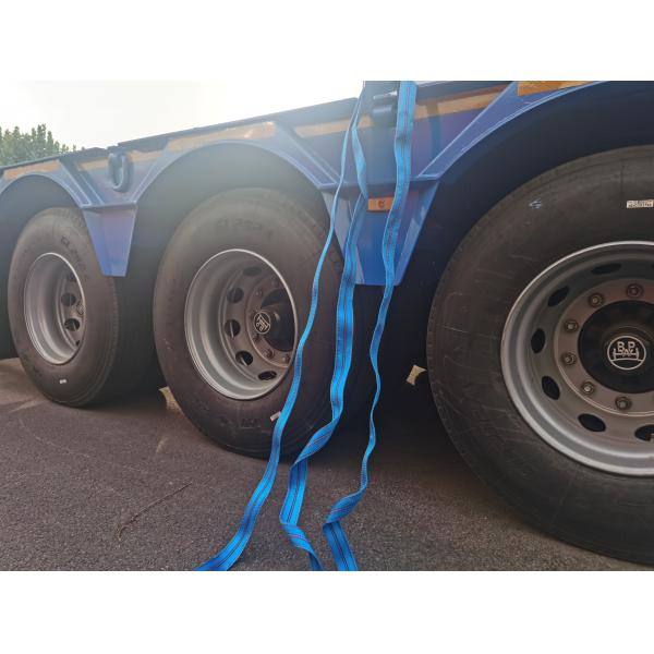 Custom 3 Axle Flatbed Semi Trailer Tractor Trucks 40 Ft Semi Low Bed Trailer