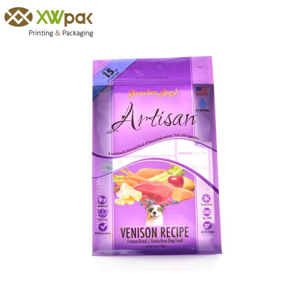 Tirette rayée latérale de papier d'aluminium de sac de fond plat de gousset pour