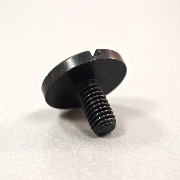 Comprimento 15 mm parafusos de cabeça de fenda de aço inoxidável com revestimento de zinco preto