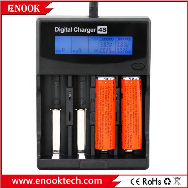Multifunctional 4 Slot 18650 Battery Charger Rechargeable 450G Weight