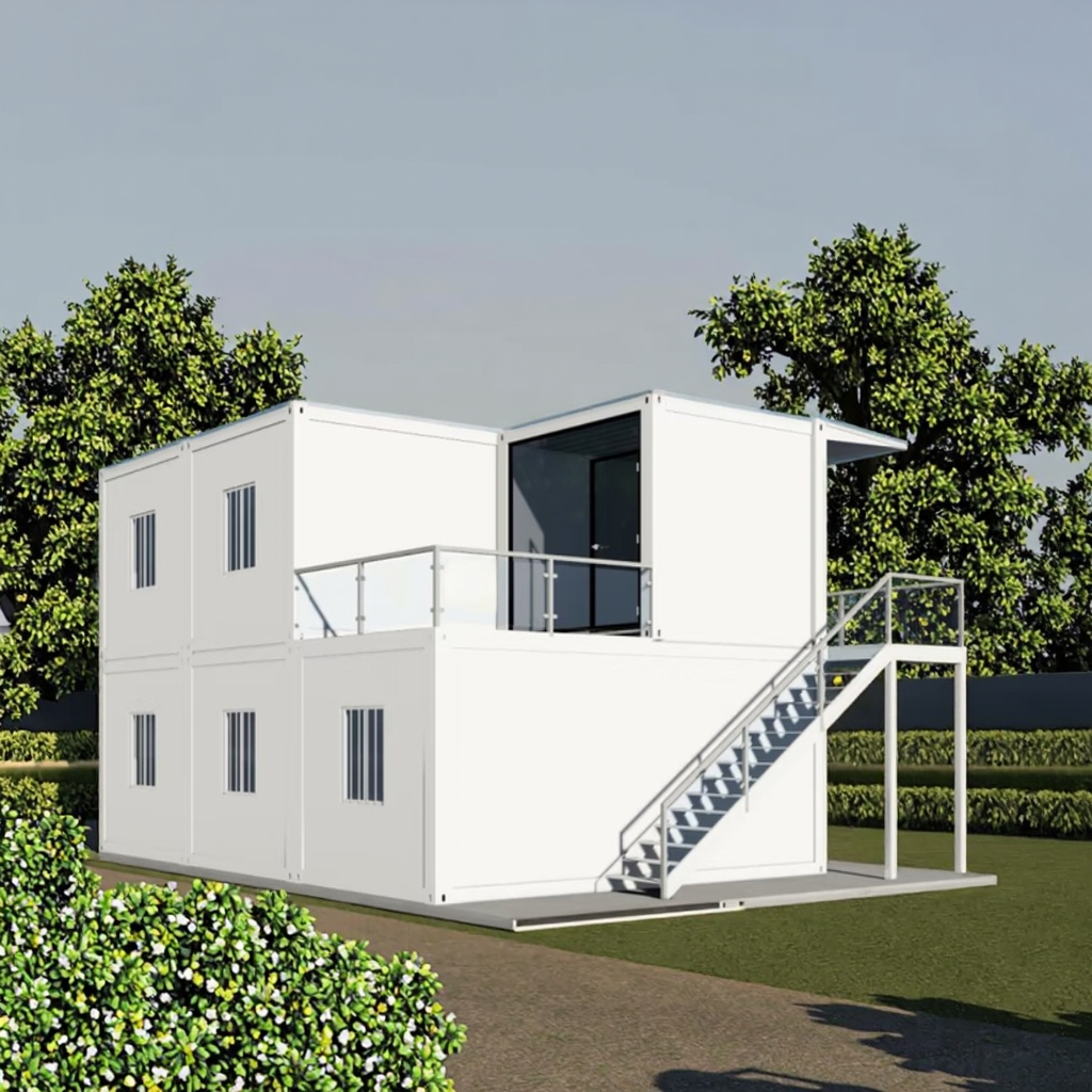 Detachable 20ft/40ft Container House Flat Pack  Villa Sandwic_panel for Home Office Hotel Outdoor Warehouse Shop Toilet