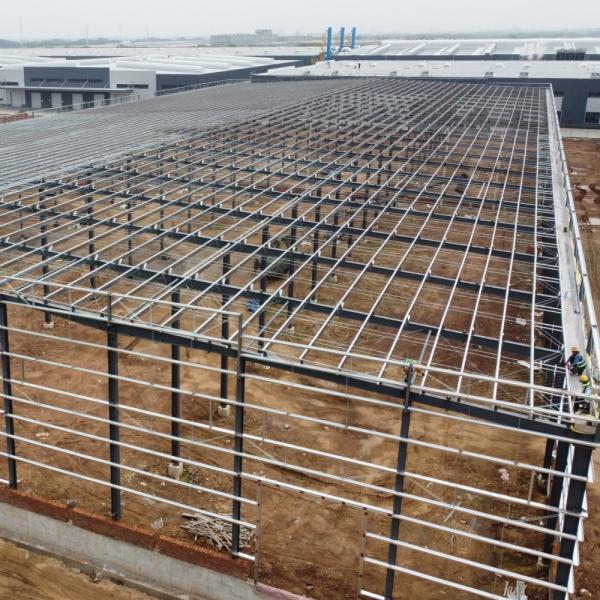 100m*30m Estrutura de estrutura de aço Edifícios pré-fabricados de armazém de aço