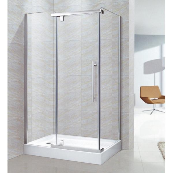 Electroplate Aluminum Frame Enclosure Screen Glass Door Pivoted Shower Hinges for WC Room