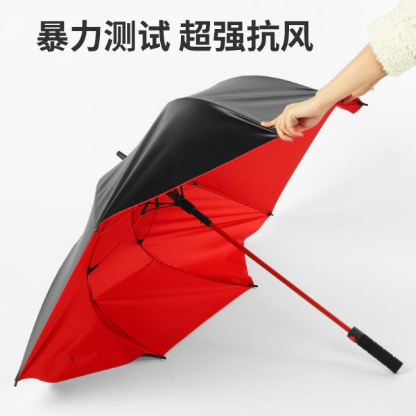 Custom Logo 27 Inch Windproof Full Fiber Golf Umbrella for Advertising and Promotion