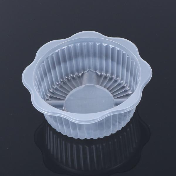 White φ7*3cm Mooncake Plastic Pastry Packaging