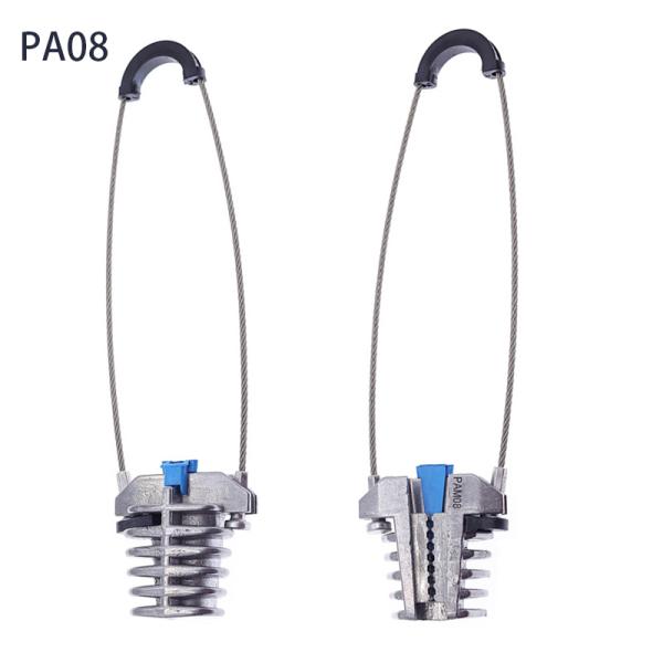 High Strength Metal Cable Optic Tension Clamp Dead End Anchoring Wedge Clamp Fiber