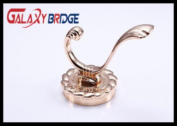 Chrome Plated Solid Wall Hangers Rose Gold Luxury Clothes Hooks Rose Gold Classical Towel Rack