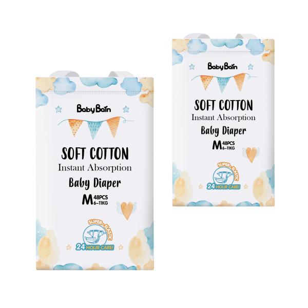 China factory super brand wholesale custom disposable super soft baby diaper