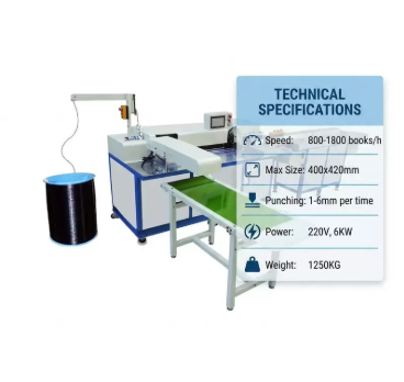 Automatic Spiral Forming Punching Binding Machine  Designed for Seamless Integration in Spiral Forming Punching and Binding Processes
