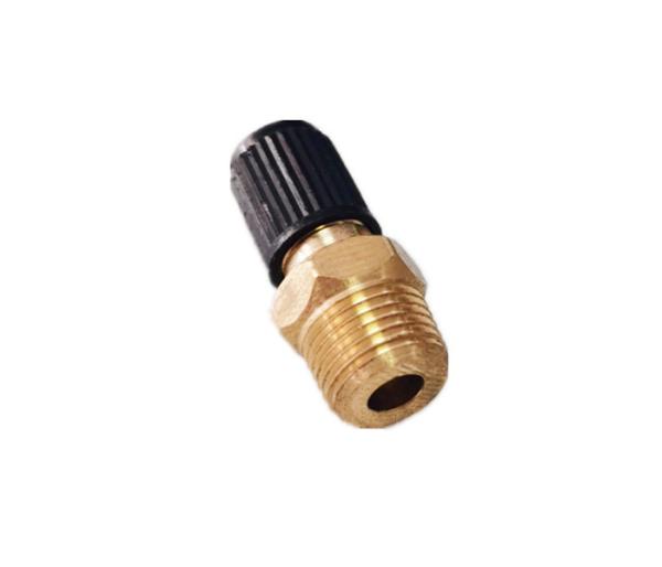 1/4 NPT MPT Brass Air Compressor Tank Fill Valve For Car Wheel Tires