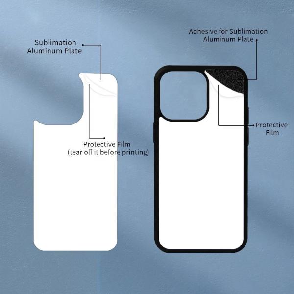 2D TPU PC カスタムプリント サブライメーション ブランク 電話ケース iPhone 12 13 14 15 Pro Max 携帯電話カバー