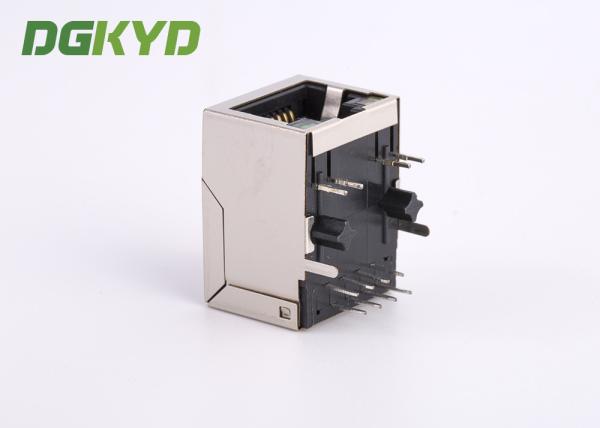 1x1 Tab Down 10 / 100 BASE Cat5e RJ45 Jack With Internal Transformer