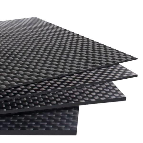 Plain Weave Carbon Fiber Plate  Standard Modulus Satin  48 x 24 x 1/8