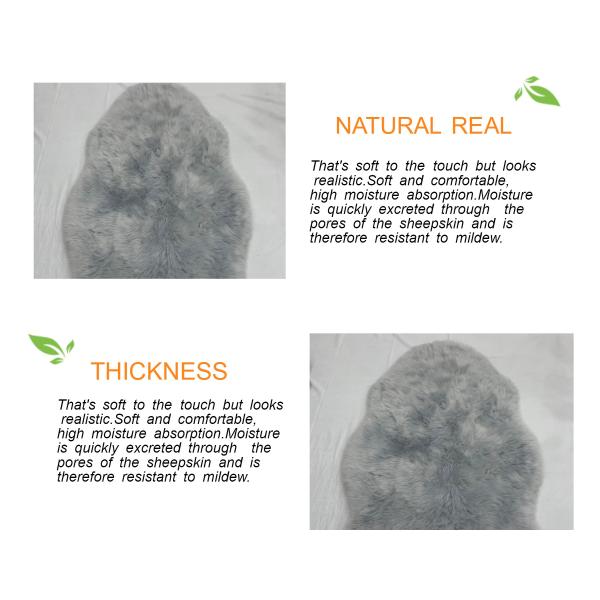 Modern Lambwool Faux Fur Seat Cushion Long Pile For Chair