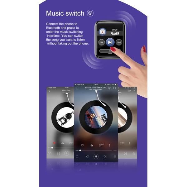 Браслет монитора кровяного давления OEM Smartwatch медицинского контроля Rfid H19