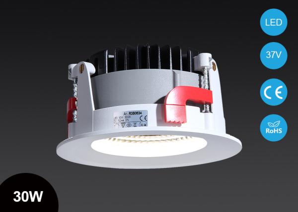Inodoor COB LED Recessed Downlight , High Power 30W LED Ceiling Light 3 Step Adjusatbe Height