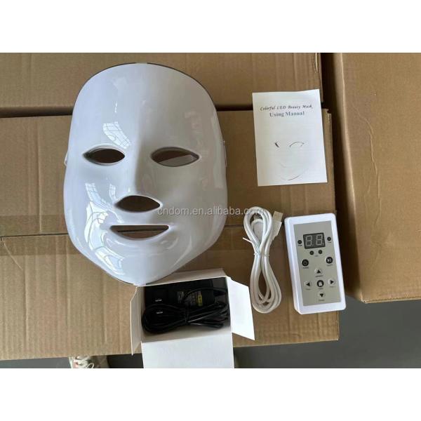 7 Colors LED Face Mask Plugs Type CN for Anti Wrinkle Red Light Therapy Waterproof NO