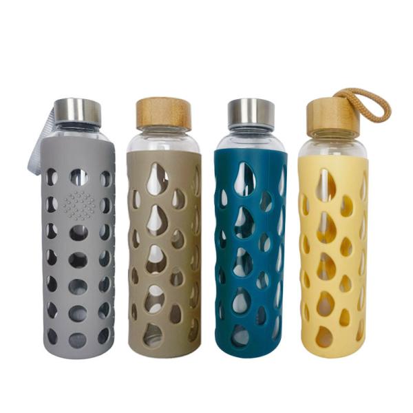 Bulk 16oz Leak-Proof Glass Hydration Bottles | FDA-Approved BPA-Free | Tiered Pricing + Laser Engraving