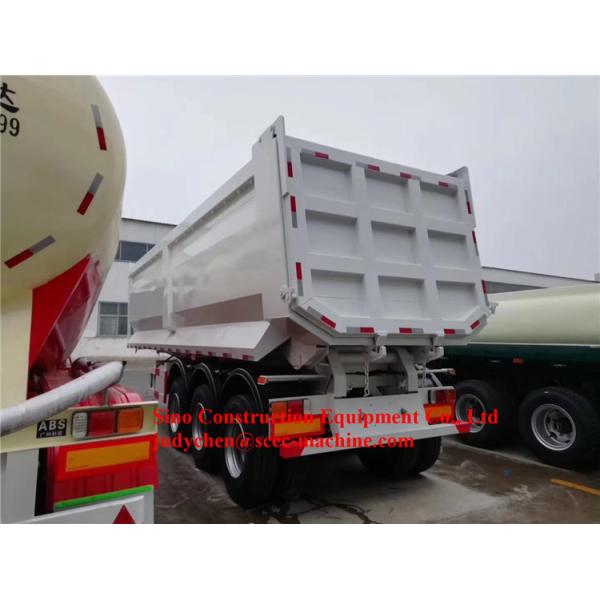 3 Фува цапф 50т сброса коробка 13500 кс 2500 кс 3990мм Думпер трейлера 35кбм Семи