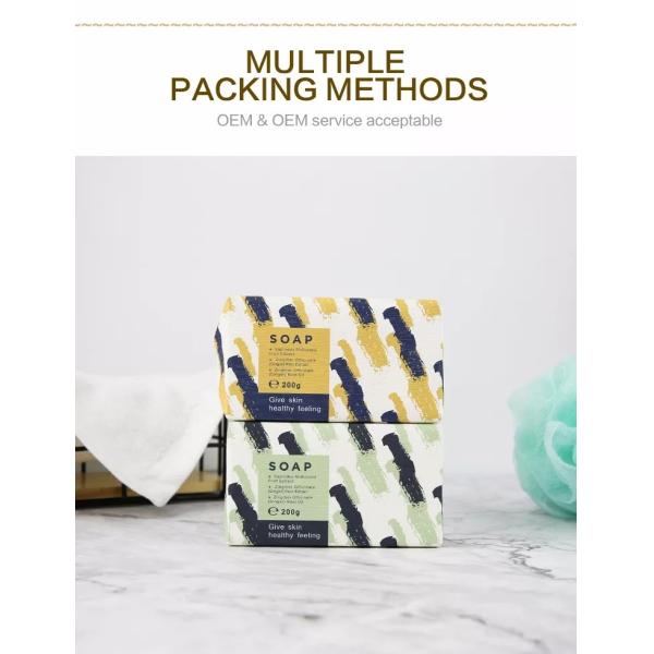 OEM ODM Handmade Soap Bar Palm Essencial Oil Ginger Root Extract Organic Bath Beauty