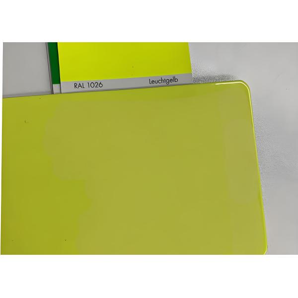 Fluorescent Thermoset Epoxy Polyester Powder Coating Paint UV Resistant