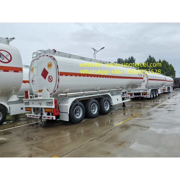 Semi Tanker Trailer Pentane Semi Trailer 3 axles 30CBM -60CBM Material can be customized