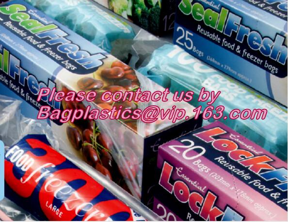 Lock Fresh, Seal Fresh, Slider Zipper Bags, Freezer Bags, Food Grip Seal, Enssential Housewares, Tramontina