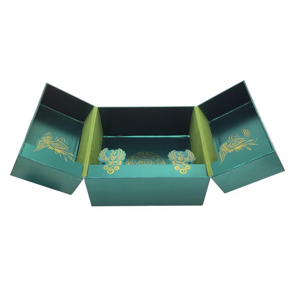 Skincare Cosmetic Gift Box Packaging Paperboard Magnetic Flip Top Box With Window