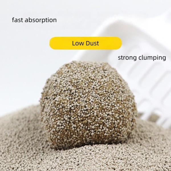 Accesorios Para Mascotas Eco-Friendly Excellent Odor Control Dust-Free Bentonite Millet Cat Litter