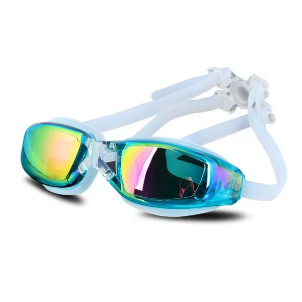 Anti-Fog UV Protection Mirrored Lenses Swimming Goggles for Competitive Swimming and Diving