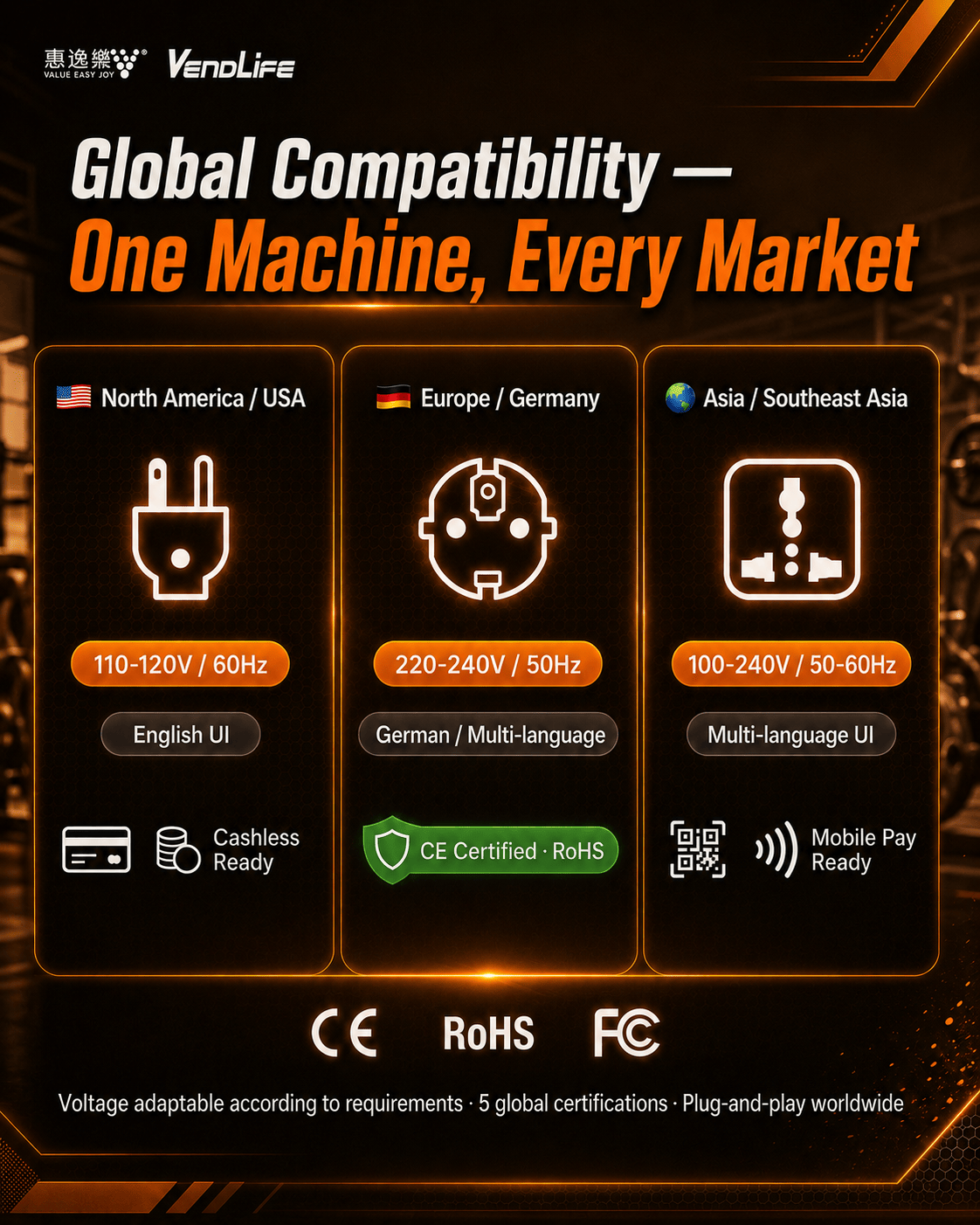 Commercial Automatic Popcorn Vending Machine 24 Hours Unattended Self Service Cinema Popcorn Maker Multi Flavor Popcorn Dispenser For Mall Arcade Amusement Park Customizable