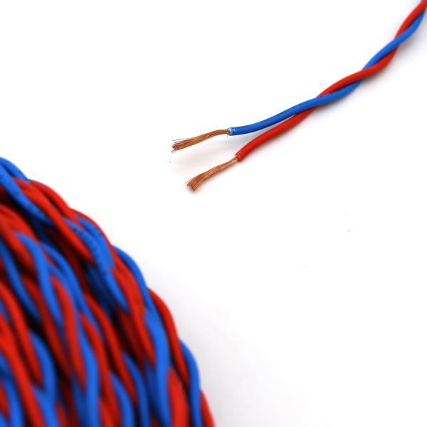 Low Voltage Double Pvc Insulated Flexible Cable , RVS 2*1.5 Electric Cable Wire For Construction