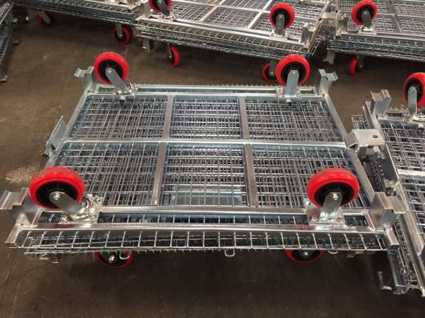 Logistics shipping Wire Mesh Container Recyclable Long Life Span