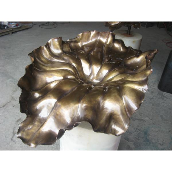 Custom Copper Lotus Sculpture Lotus Flower Metal Sculpture