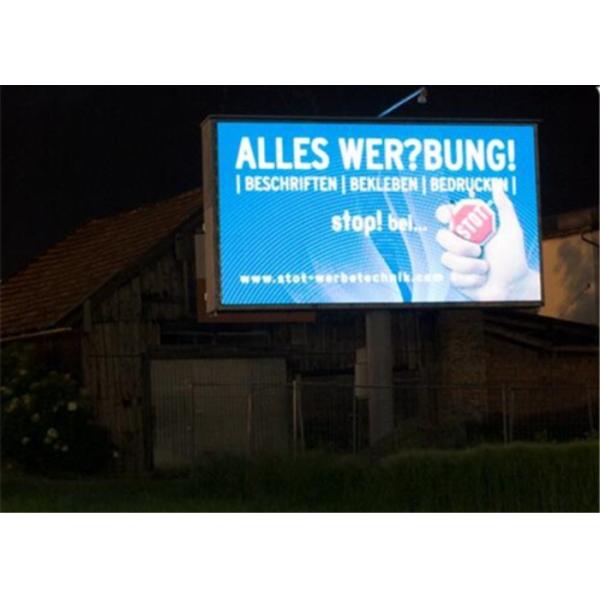 Curved P16mm Digital Advertising Board , Led Digital Billboard 281 Trillion Colour
