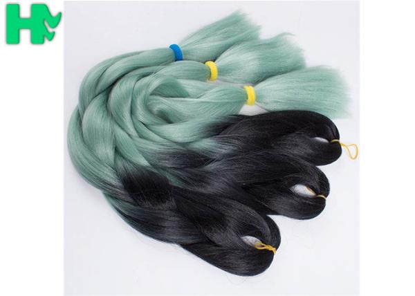 Kanekalon Ombre Color Synthetic Hair Pieces Jumbo Braiding Hair Large Stock