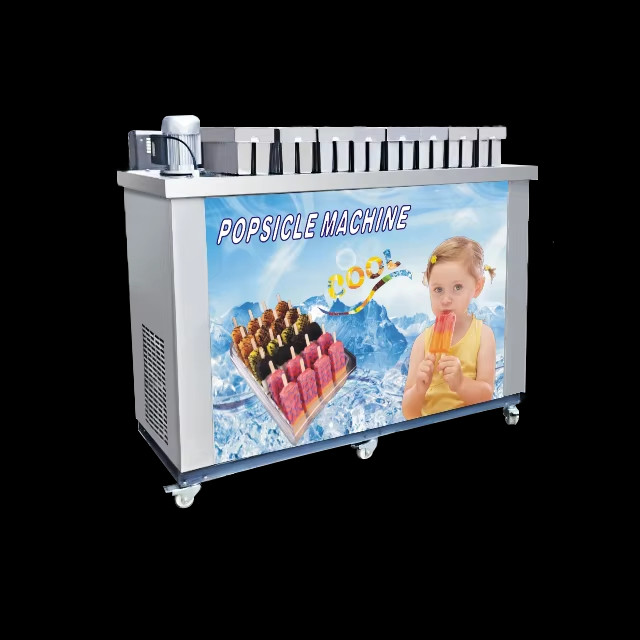18000 Pcs/day Stainless Steel Commercial Ice Popsicle Making Machine With 6 Molds